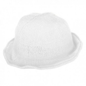 Aerusi Dainty Adjustable Unisex Woven Bucket Hat Fits: 20" - 22inches - White - C3126Q2UM0F