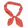 Lux Accessories Red White Polka Dot Tie Headband Head Band - C911V2MAYON