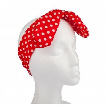 Lux Accessories White Polka Headband