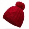 Nine City Unisex Knitted Beanie With Pom and Fleece Lining Skull Cap - CW12MZSRZE2