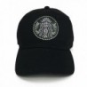 Rhinestone/Stud Starbucks Hip Hop Snapback Adjustable Cap - Black - CM11U4I3P3T