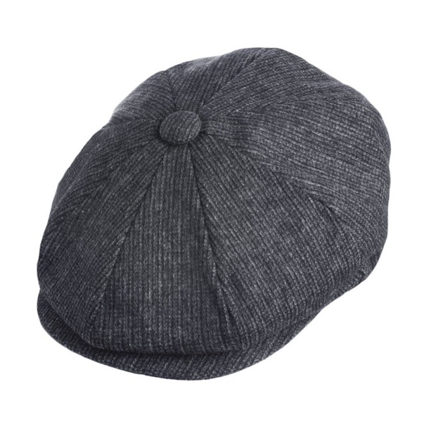 Jaxon Union Newsboy Cap - Charcoal - CJ1176L1ISL