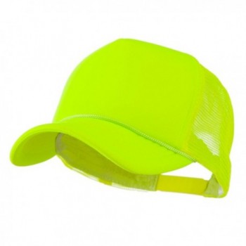 Neon Color Foam Front Summer Trucker Cap - Neon Yellow - CO11FITYIIF