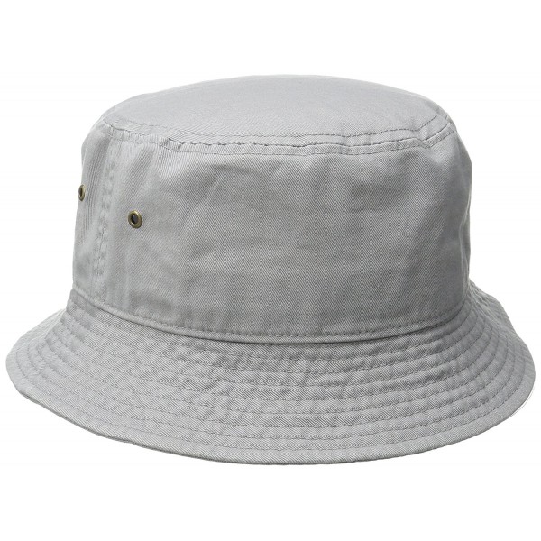 Short Brim Visor Cotton Bucket Sun Hat - Stone - CF11Y2Q5FFZ