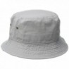 Short Brim Visor Cotton Bucket Sun Hat - Stone - CF11Y2Q5FFZ