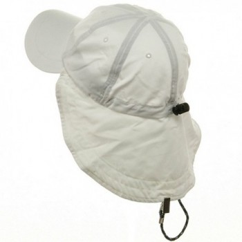 MG Microfiber Cap with Flap White