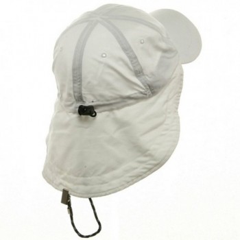 MG Microfiber Cap with Flap White in Women's Sun Hats