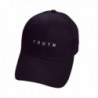 MALLOOM Men Women Lovers Embroidery Youth Letter Baseball Cap Snapback Hat - Black - CI12E3S88JL