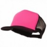 Flat Bill Neon Trucker Cap - Black Pink - C511GZAMHNN