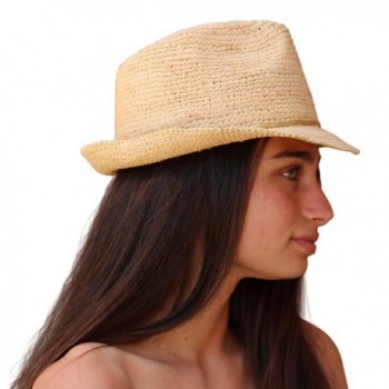 Palms Sand Melrose Fedora Natural in Women's Fedoras