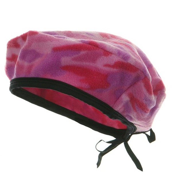 Camo Fleece Beret-Pink - C4114YSON31