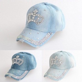 FUNOC Summer Adjustable Rhinestone Diamante in Women's Sun Hats