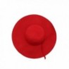 Red Wide Brimmed Wool Floppy