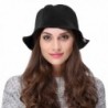 VBIGER Women Winter Hat Warm Woolen Hat Fashion Cute Bucket Hat - Black - C5187C2LX34