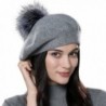 ENJOYFUR Winter Beret PomPom Bobble in Women's Berets