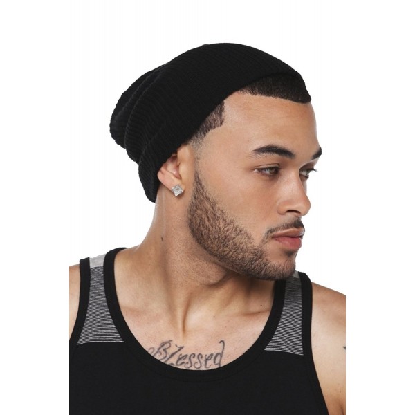 Basic Black Beanie - C211BQA9I5H