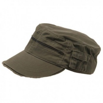 Zippered Enzyme Army Cap - Olive - CH111QRJ59P