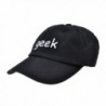 ZLYC Adjustable Cotton Baseball Cap Hat Fashion Embroidered For Men Women - Black- Geek - C9182W4CUDK