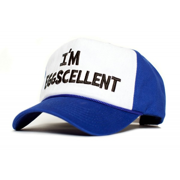 I'm Eggscellent Embroidered Cloth & Braid Hat Cap Eggcelent Excellent Roya Curved - CT12O367L9J