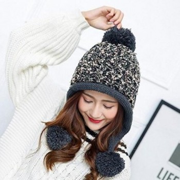 Bhwin Women Winter Knitted Beanie in Women's Skullies & Beanies