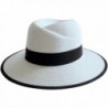 Lanzom Panama Fedora Foldable B White