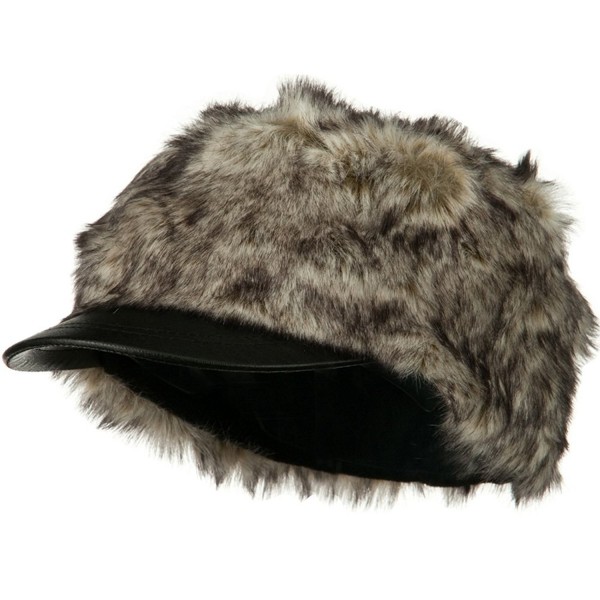 Ladies Faux Fur Cabbie Hat - Black W16S65B - CG110PN35PV