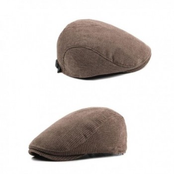 Men Winter Warm Cotton Corduroy Tweed Newsboy Ivy Cap Driving Beret Hat ...