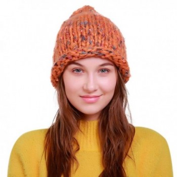 Hunputa Unisex Winter Trendy Slouchy - Orange - CF18992D49M