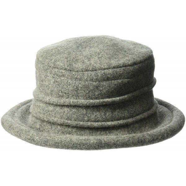 Scala Wool Cloche Hat by Dorfman Pacific-Grey - C6119XDTZ9T