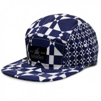 City Hunter Cn280P Plain Flower 5 Panel Biker Hat (3 Colors) - Pattern Navy - CS11TB2L4TB