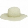 San Diego Hat Company Women's Cotton Crochet 4 Inch Brim Floppy Hat - Stone - CP1171D9XV3