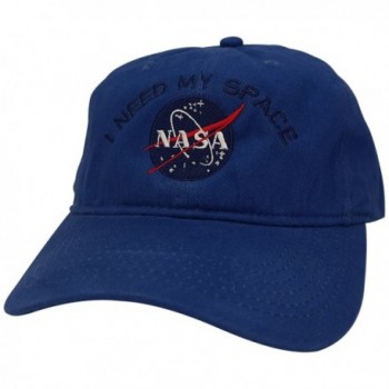 Armycrew NASA I Need My Space Embroidered 100% Brushed Cotton Soft Low Profile Cap - Royal - CW12L01O1MH