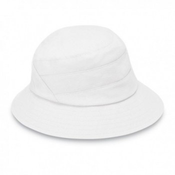 Wallaroo Hat Company Taylor Packable Bucket Hat - White - CC12O3XDK6K