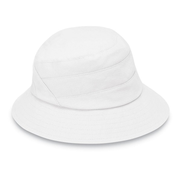 Wallaroo Hat Company Taylor Packable Bucket Hat - White - CC12O3XDK6K