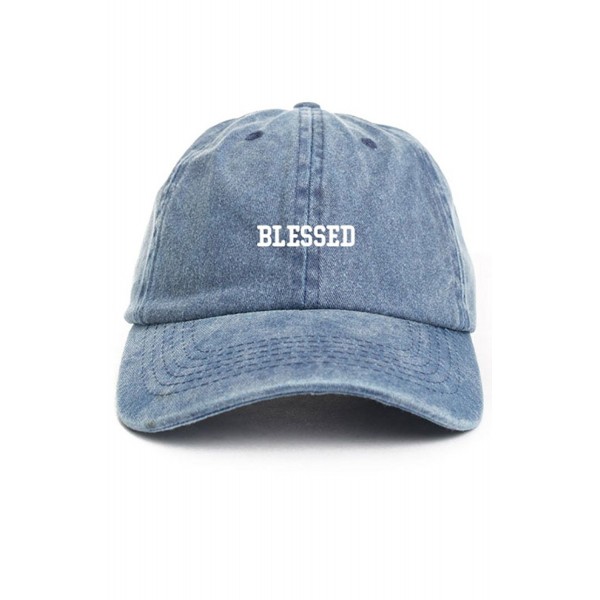 Blessed Denim Unstructured Dad Hat - CP12O9X85UE