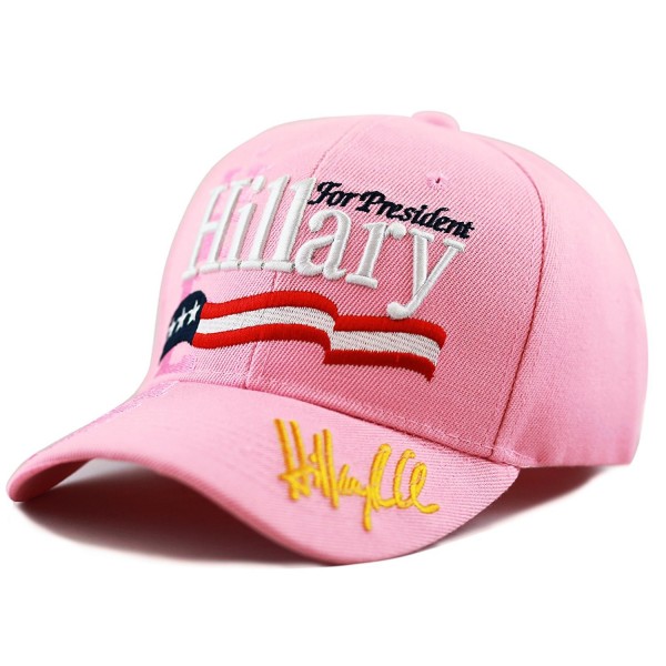 The Hat Depot Unisex 2016 President Campaign Hillary for President Hat - Pink - CR12MITBA6T