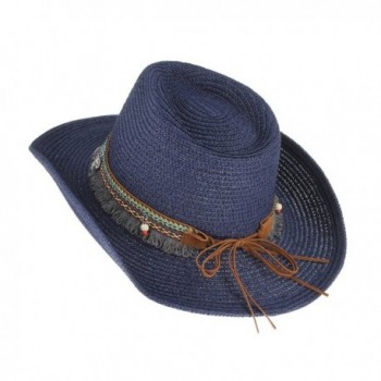 Gemvie Women Woven Cowboy National in Men's Cowboy Hats