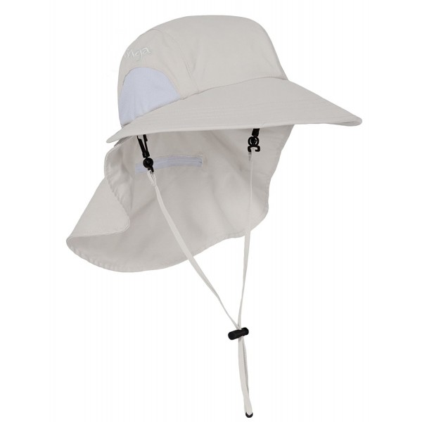 Tuga Adult Sol Wide Brim Sun Hats - UPF 50+ Sun Protection - Cream - CC11ZUGNAWZ