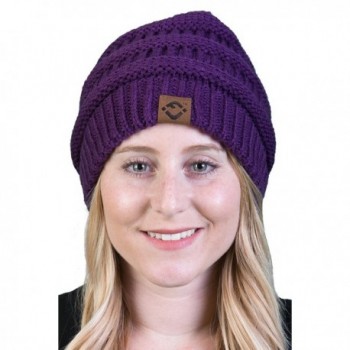 F1 6020a 40 Solid Color Beanie Purple