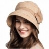 Maitose Women's Wide Brim Wool Bucket Hat - Beige - C51293F466D