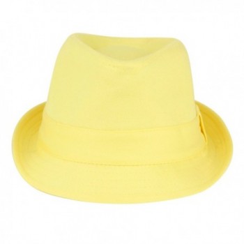 Womens Colorful Cotton Trilby Fedora