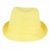 Womens Colorful Cotton Trilby Fedora