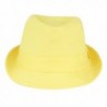 Womens Colorful Cotton Trilby Fedora