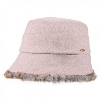 Kenmont Winter Bucket Billycock Pinkish in Women's Bucket Hats