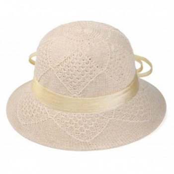 ChezAbbey Summer Cloche Floppy Fascinator in Women's Bucket Hats