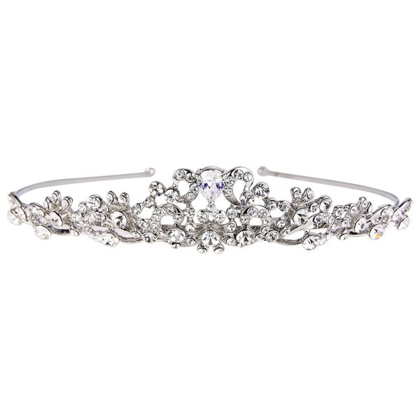 Women's Austrian Crystal Vintage Inspired Flower Knot Hair Band Tiara ...