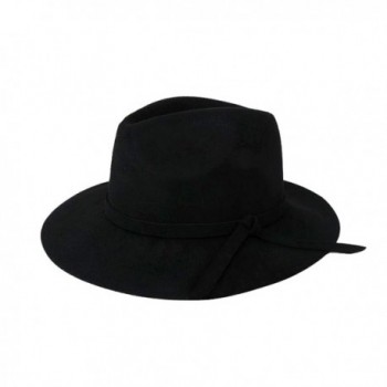 YueLian Women Fedora Panama Black