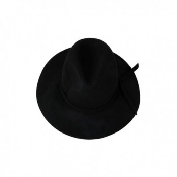 YueLian Women Fedora Panama Black in Women's Fedoras