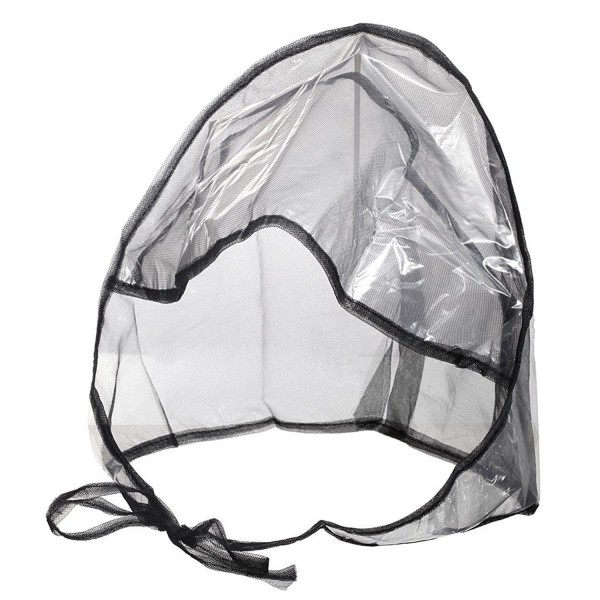 La Mart Rain Bonnet With Full Cut Visor & Netting - Available in Black or White - Black - C0119ZJA4T5