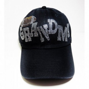 Rhinestone Football Grandma Baseball Cap Hat Headwear Sports - C511NXD85E1